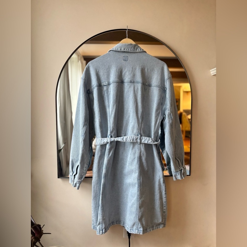 GAP | belted denim mini dress | size XL (tall) - Picture 5 of 6